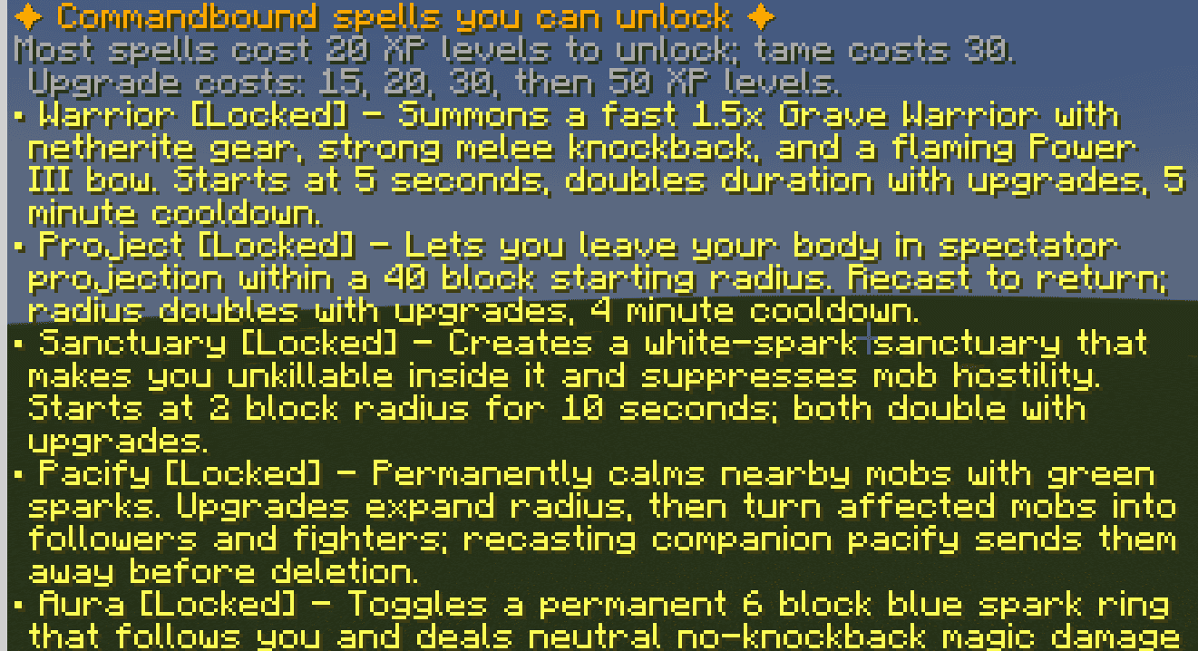 Command-based Spells - media 1
